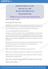 Đề thi học kì 2 Văn 8 Chân trời sáng tạo - Đề số 3
